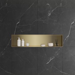 Lavo Niche Non Lit 1190 x 260mm Brushed Brass