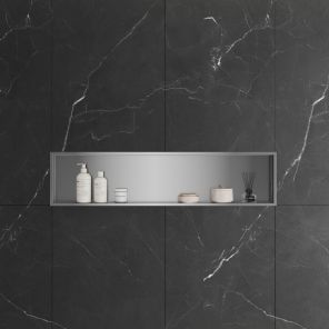 Lavo Niche Non Lit 1190 x 260mm Brushed Steel