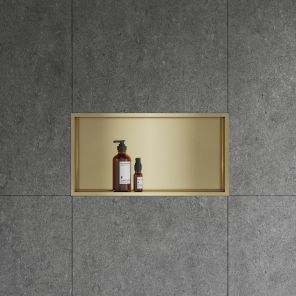 Lavo Niche Non Lit 600 x 300mm Brushed Brass