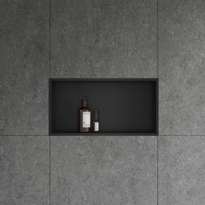 Lavo Niche Non Lit 600 x 300mm Matt Black