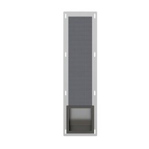 Lavo Recessed Toilet Roll Storage Brushed Gunmetal Black