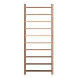 Zen 304 Stainless Steel Heated Towel Rail 1200 x 500mm Brushed Bronze