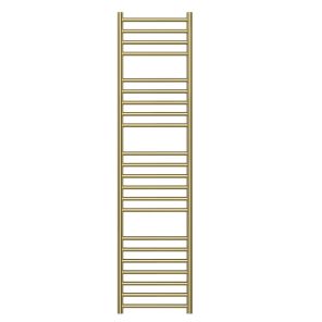 Nova 304 Stainless Steel Heated Towel Rail 1600 x 400mm Brushed Brass