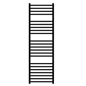 Nova 304 Stainless Steel Heated Towel Rail 1600 x 500mm Brushed Gunmetal Black