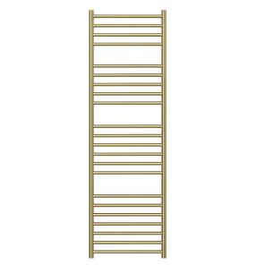 Nova 304 Stainless Steel Heated Towel Rail 1600 x 500mm Brushed Brass