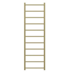 Zen 304 Stainless Steel Heated Towel Rail 1600 x 500mm Brushed Brass
